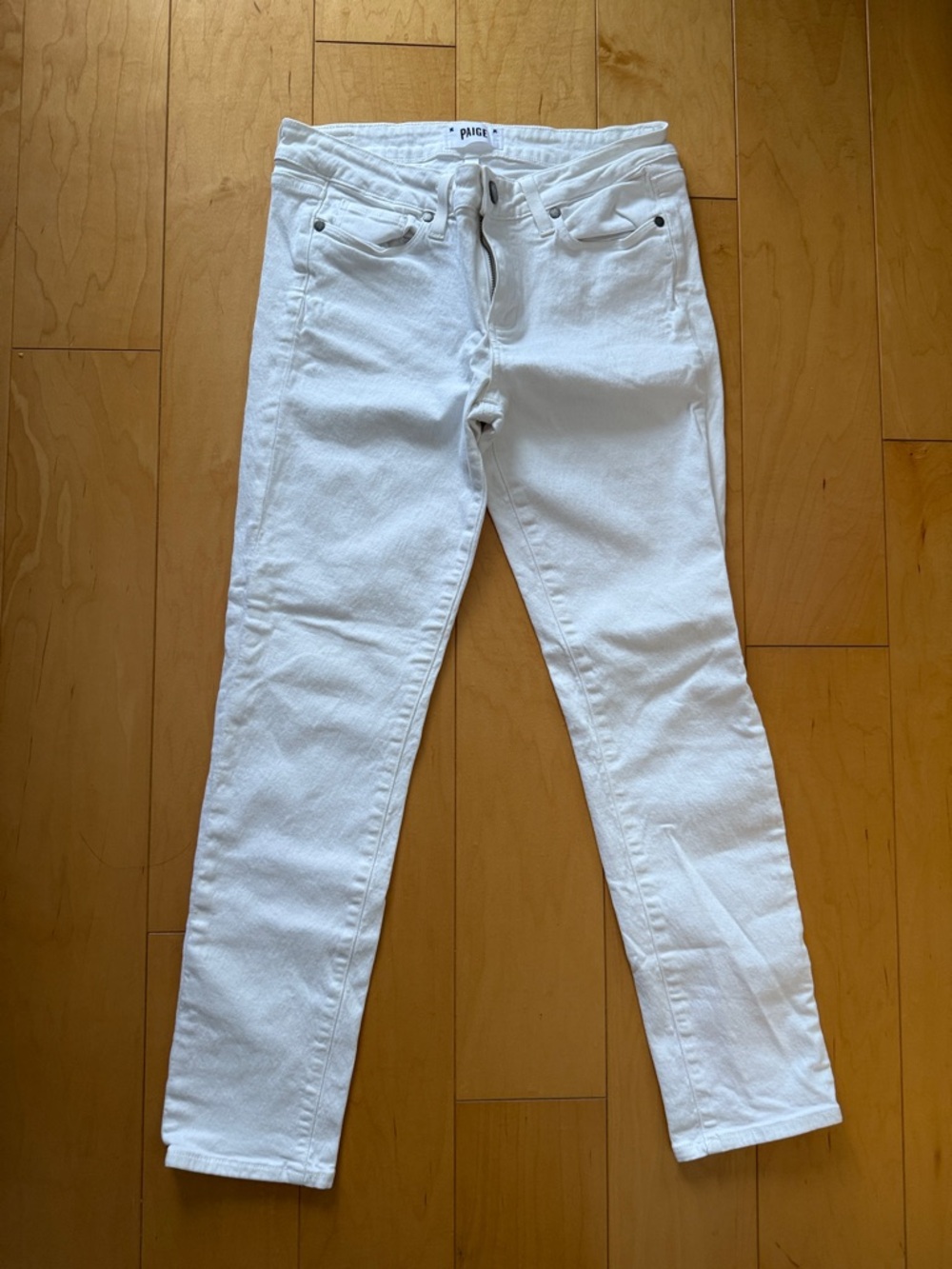 PAIGE White Skinny Jeans - Classic Slim Fit